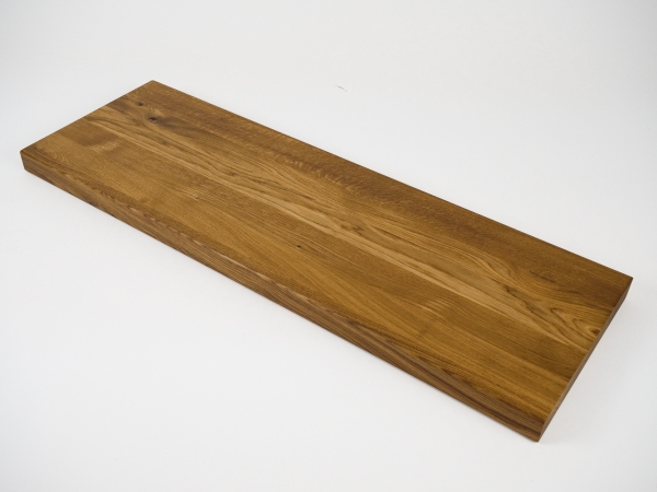 Stair Tread Window Sill Shelf Oak Rustic 40 mm, 2-fold glued, full stave lamella DL, natural oiled, 40x300x900 mm